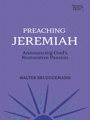 cover image of Preaching Jeremiah